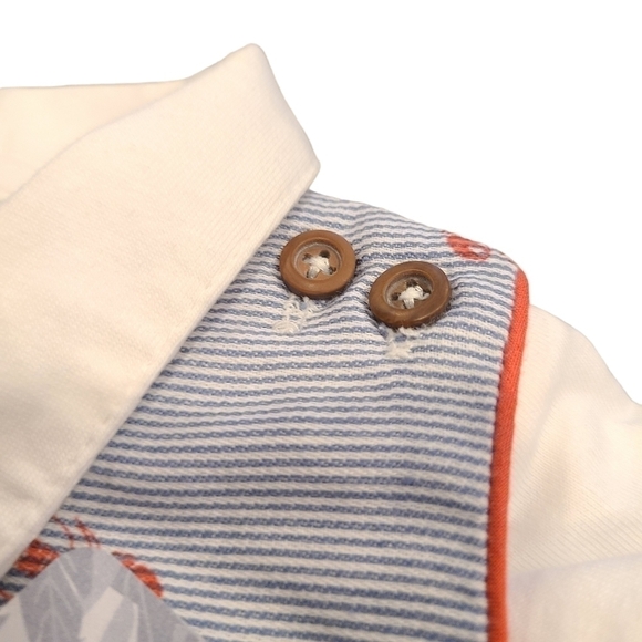 Tommy Bahama Infant Set with Lobster Print and Nautical Stripes, Size 3-6 Months - Picture 7 of 12